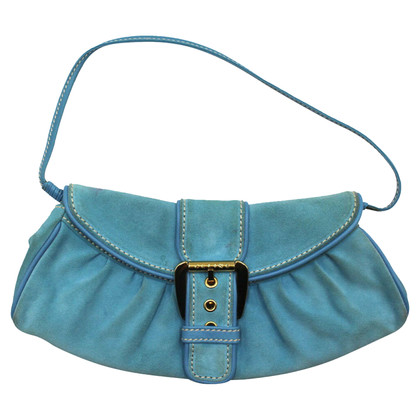Céline Shopper Leather in Turquoise