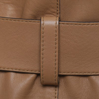 Louis Vuitton manteau en cuir Camel