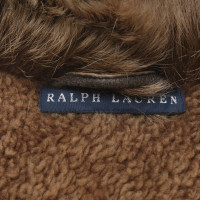Ralph Lauren Weste aus Leder in Braun