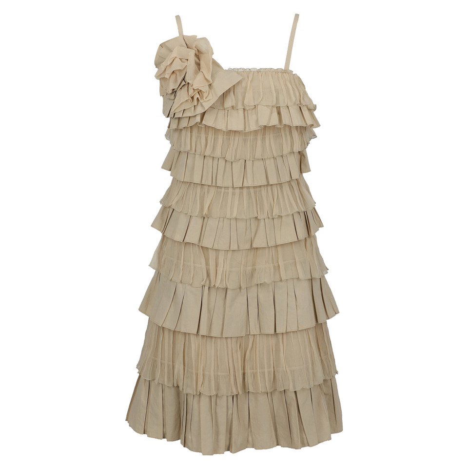 Moschino Kleid aus Baumwolle in Beige