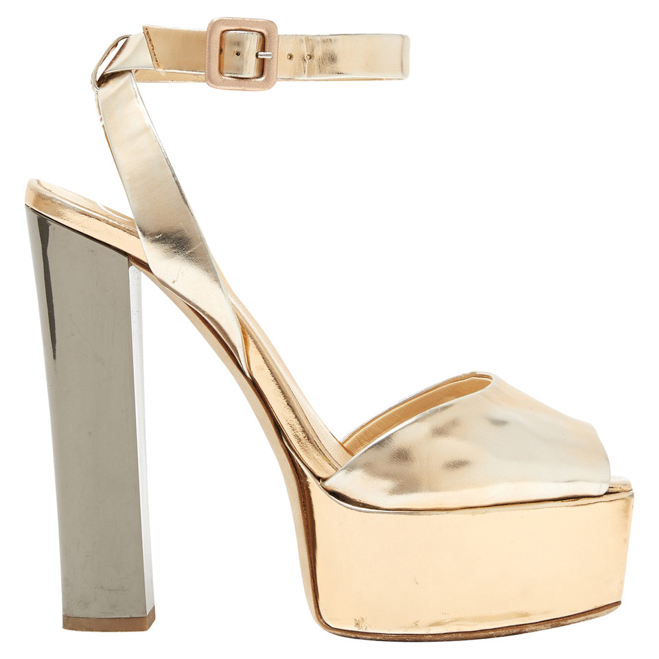 Giuseppe Zanotti Sandalen aus Leder in Gold