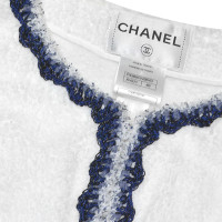Chanel Blazer in wit / blauw