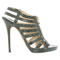 Jimmy Choo Sandals Leather in Green