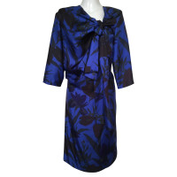 Dries Van Noten Dress Silk in Blue