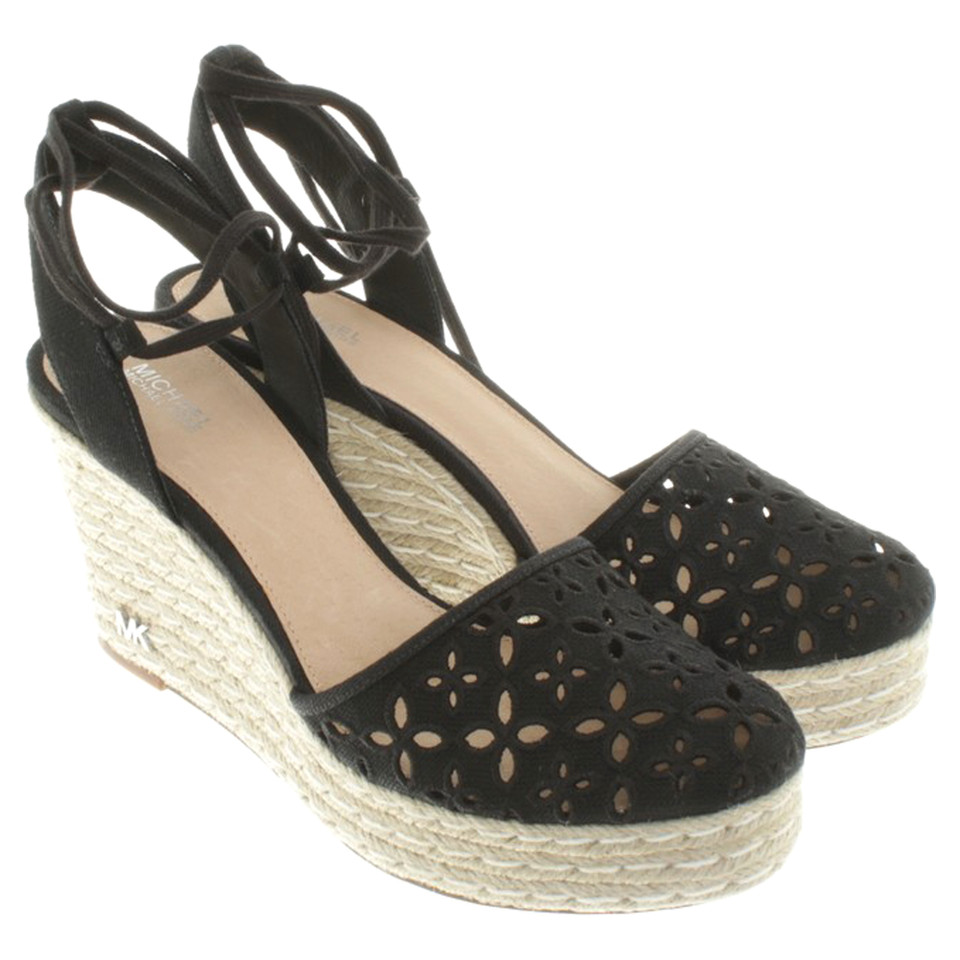 Michael Kors Wedges espadrilles met kanten rand