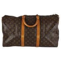 Louis Vuitton Keepall 50 aus Canvas in Braun