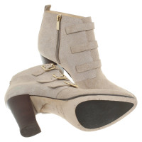 Jimmy Choo Ankle boots Leather in Beige