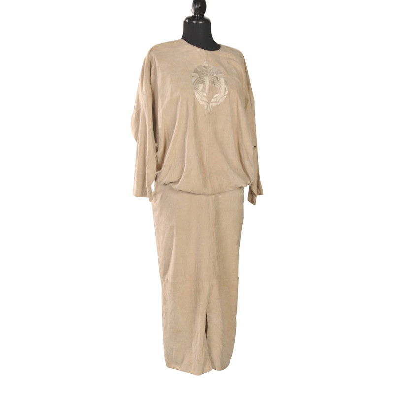 Ferre Kleid Vintage Camel Wildleder