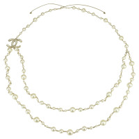 Chanel Collier en Perles en Blanc