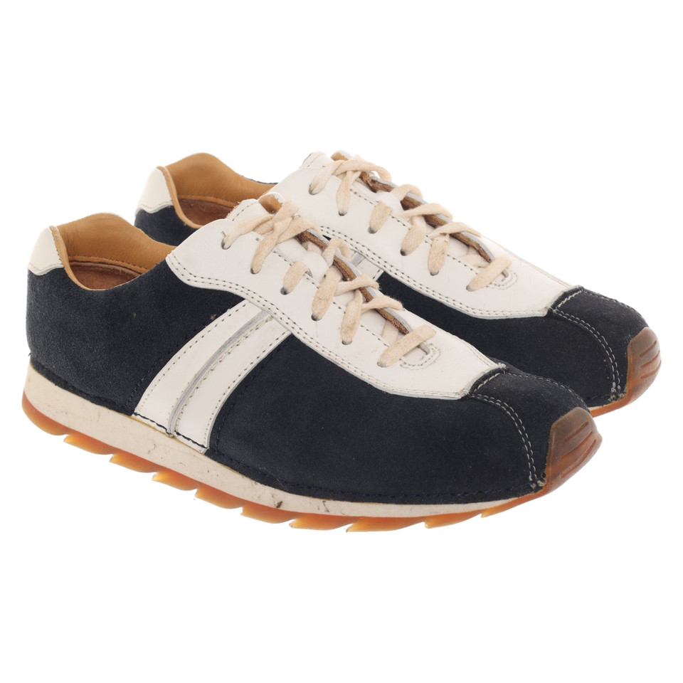 Clarks Chaussures de sport en Cuir en Bleu