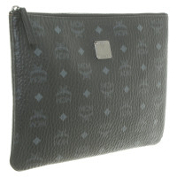 Mcm "Strong Top Zip Medium Pouch" in black