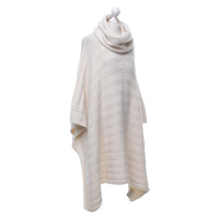 Burberry Strickponcho aus Wolle in Creme