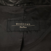 Max Mara Leather jacket in black