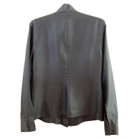 Jil Sander black silk blouse