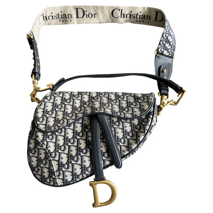 Christian Dior Saddle Bag in Blauw