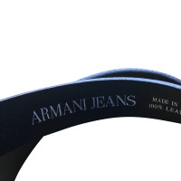 Armani Jeans Schwarzer Ledergürtel