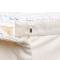Max Mara pantaloni di lana in crema