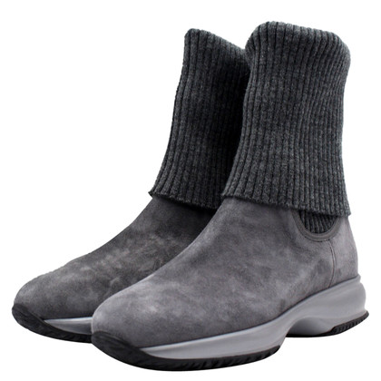 Hogan Ankle boots Suede in Grey