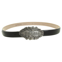 John Galliano Leather belt in black 