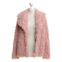 Marc Cain Plush jacket in rose