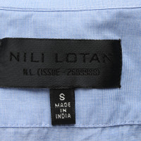 Nili Lotan Oberteil aus Baumwolle in Blau