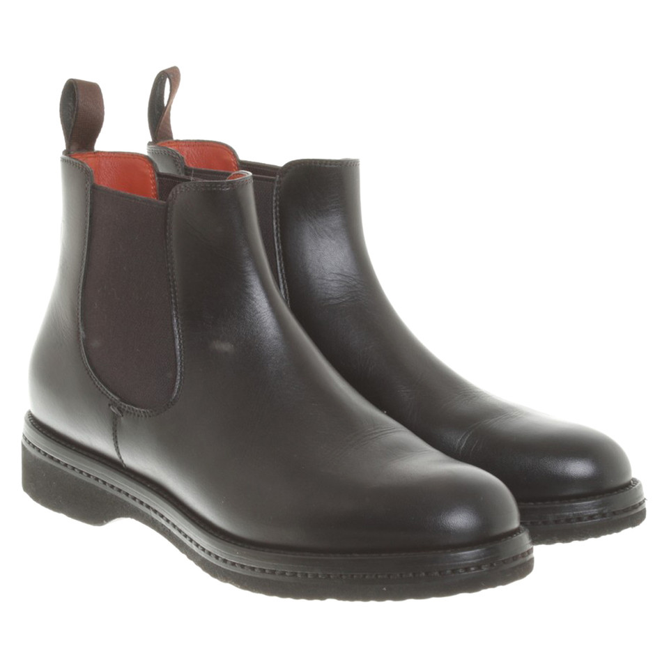 Santoni Chelsea Boots in Schwarz