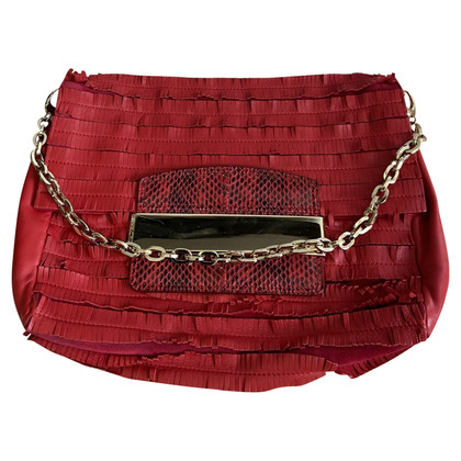Jimmy Choo Handbag Leather in Red