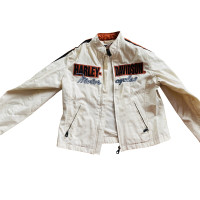 Harley Davidson Jacke/Mantel aus Canvas in Beige