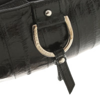 Dolce & Gabbana Handtasche aus Lackleder in Schwarz
