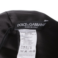 Dolce & Gabbana Abito in seta con stampa leopardo