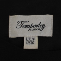 Temperley London Gedifferentieerde jurk in zwart