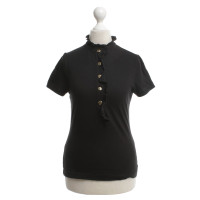 Tory Burch top in black with frills