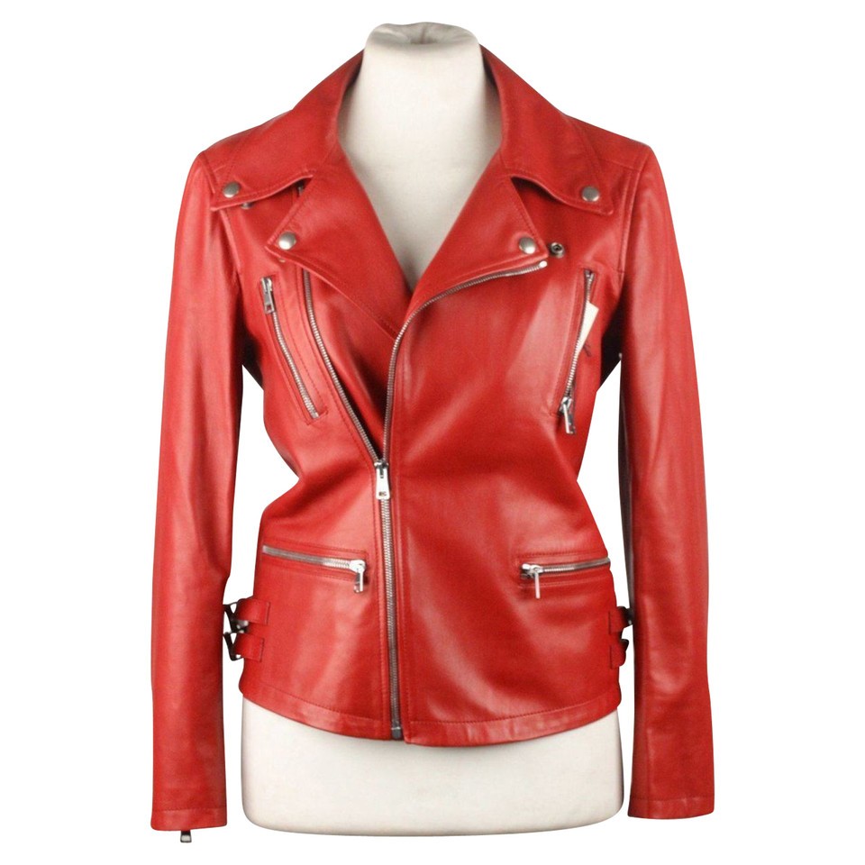 Gucci Leather jacket in red