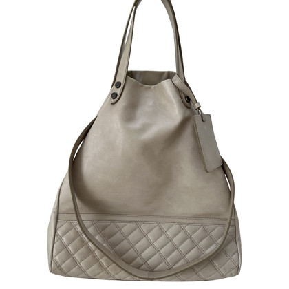 Costume National Shopper Leather in Beige