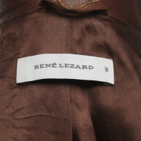René Lezard Jacket/Coat Leather in Brown