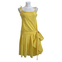 Adolfo Dominguez Kleid aus Baumwolle in Gelb