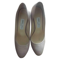 Jimmy Choo Pumps/Peeptoes aus Leder in Beige