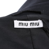 Miu Miu Blazer aus Baumwolle in Schwarz