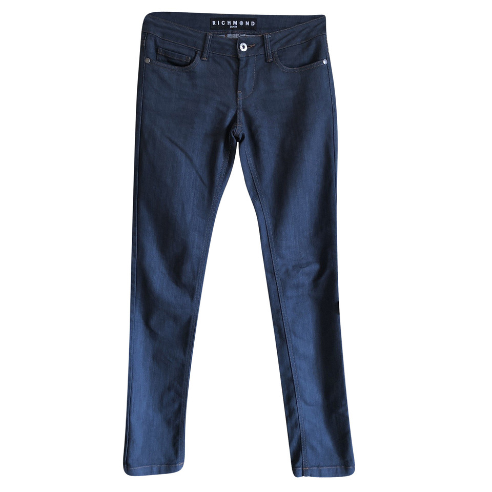 Richmond Paire de Pantalon en Coton en Bleu