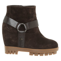 Hogan Bottines en Daim en Marron