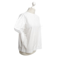 Jil Sander camicetta di cotone in bianco