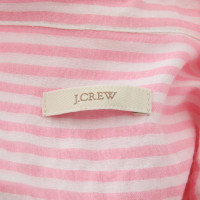 J. Crew Bluse in Weiß/Rosa