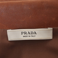 Prada Light brown short jacket made of leather