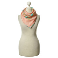 Cartier Salmon/turquoise scarf