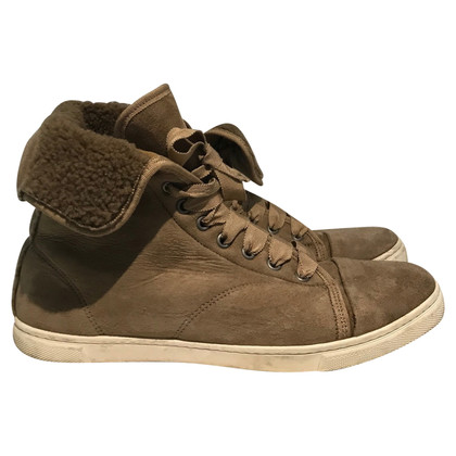 Lanvin Trainers Suede in Taupe