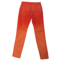 Guess Paire de Pantalon en Coton en Orange