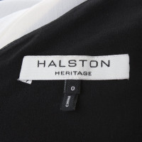 Halston Heritage Kleid in Schwarz/Weiß