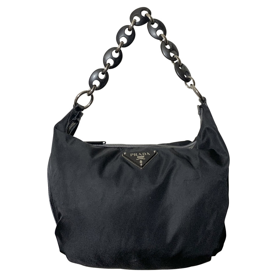 Prada Handtasche aus Canvas in Schwarz