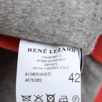 René Lezard Reversible coat in orange / grey