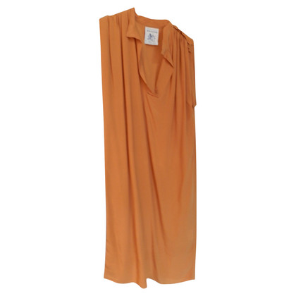 Semi Couture Robe en soie orange